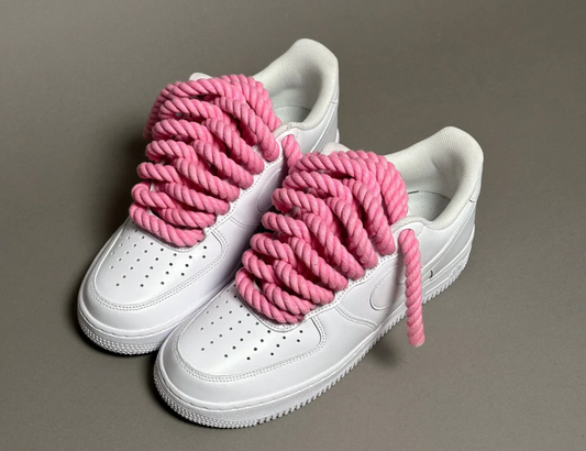 Nike Airforce 1 - Pink Rope Laces